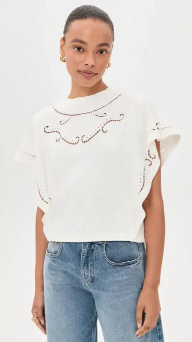 Isabel Marant Étoile Eoline Blouse Ecru | Thumbnail 2 Isabel Marant Étoile Eoline Blouse Ecru | Thumbnail 2