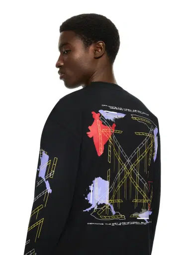 Off-White Archigeography Arrow Skate Long Sleeve T-Shirt | Thumbnail 5 Off-White Archigeography Arrow Skate Long Sleeve T-Shirt | Thumbnail 5