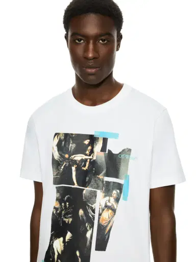 Off-White Tape Mercy Regular T-Shirt | Thumbnail 5 Off-White Tape Mercy Regular T-Shirt | Thumbnail 5