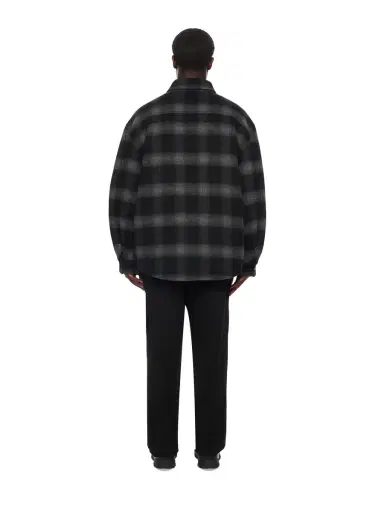 Off-White Flannel Wool Padded Overshirt Coat | Thumbnail 4 Off-White Flannel Wool Padded Overshirt Coat | Thumbnail 4