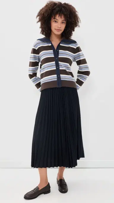 TANYA TAYLOR Bronwyn Jacket Dark Fig/Winter ky/Cream Multi | Thumbnail 5 TANYA TAYLOR Bronwyn Jacket Dark Fig/Winter ky/Cream Multi | Thumbnail 5