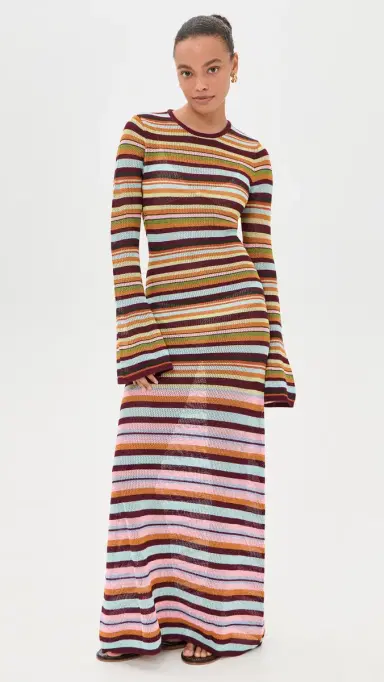 BEACH RIOT Joie Coverup Dress Paradise tripe | Thumbnail 2 BEACH RIOT Joie Coverup Dress Paradise tripe | Thumbnail 2