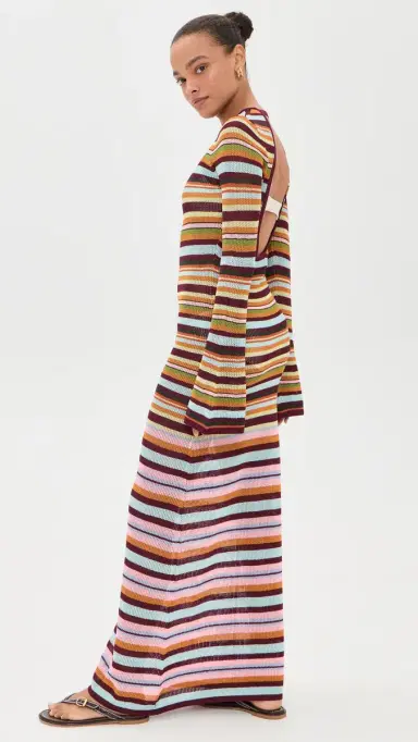 BEACH RIOT Joie Coverup Dress Paradise tripe | Thumbnail 4 BEACH RIOT Joie Coverup Dress Paradise tripe | Thumbnail 4