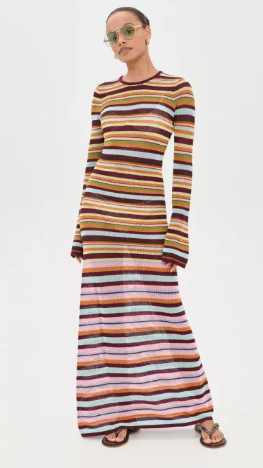 BEACH RIOT Joie Coverup Dress Paradise tripe | Thumbnail 5 BEACH RIOT Joie Coverup Dress Paradise tripe | Thumbnail 5