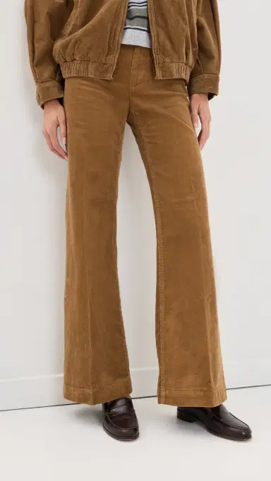 Polo Ralph Lauren Thin Wale Corduroy Flare Pants Tan | Thumbnail 2 Polo Ralph Lauren Thin Wale Corduroy Flare Pants Tan | Thumbnail 2