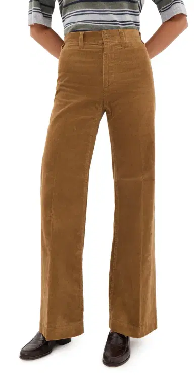 Polo Ralph Lauren Thin Wale Corduroy Flare Pants Tan | Thumbnail 1 Polo Ralph Lauren Thin Wale Corduroy Flare Pants Tan | Thumbnail 1