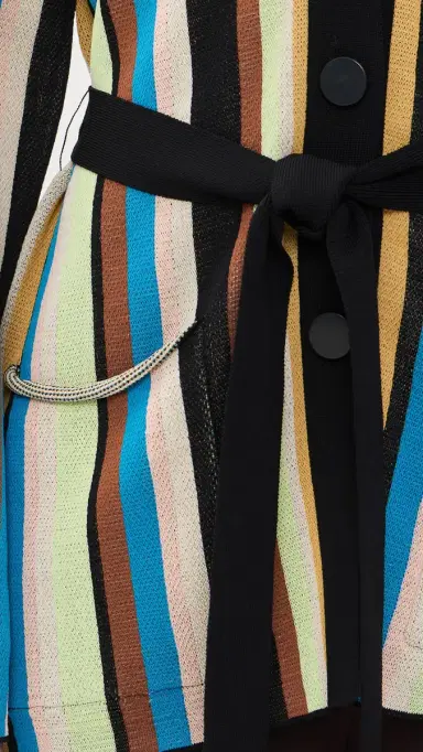 SIMONMILLER ax Belted Cardigan Ocean Stripe | Thumbnail 6 SIMONMILLER ax Belted Cardigan Ocean Stripe | Thumbnail 6