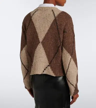 Altuzarra Parish argyle wool and alpaca blend sweater | Thumbnail 5 Altuzarra Parish argyle wool and alpaca blend sweater | Thumbnail 5