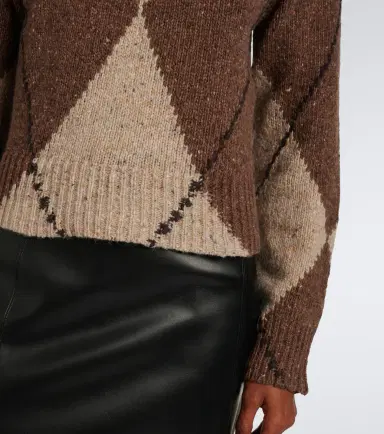 Altuzarra Parish argyle wool and alpaca blend sweater | Thumbnail 6 Altuzarra Parish argyle wool and alpaca blend sweater | Thumbnail 6