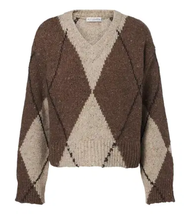 Altuzarra Parish argyle wool and alpaca blend sweater | Thumbnail 1 Altuzarra Parish argyle wool and alpaca blend sweater | Thumbnail 1