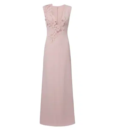 Costarellos Jevi embellished floral appliqué crepe gown | Thumbnail 1 Costarellos Jevi embellished floral appliqué crepe gown | Thumbnail 1