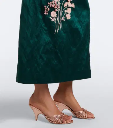 Erdem Embellished floral appliqué satin cocktail dress | Thumbnail 6 Erdem Embellished floral appliqué satin cocktail dress | Thumbnail 6