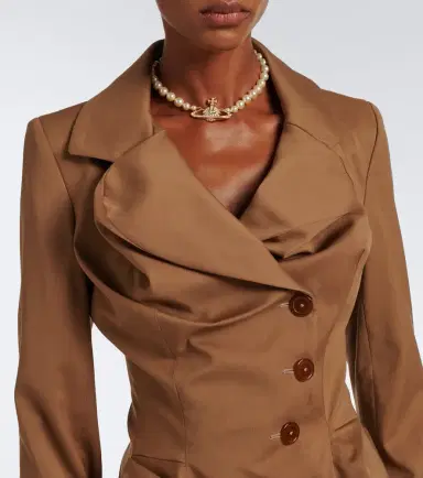 Vivienne Westwood Draped peplum virgin wool jacket | Thumbnail 4 Vivienne Westwood Draped peplum virgin wool jacket | Thumbnail 4