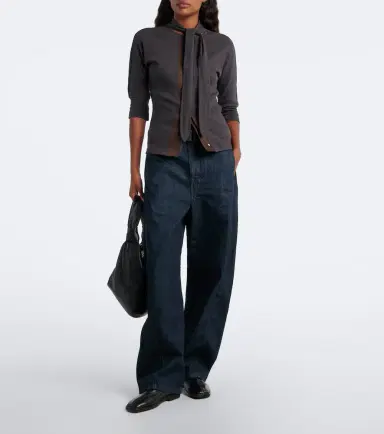 Lemaire Cotton and linen-blend jersey T-shirt | Thumbnail 6 Lemaire Cotton and linen-blend jersey T-shirt | Thumbnail 6