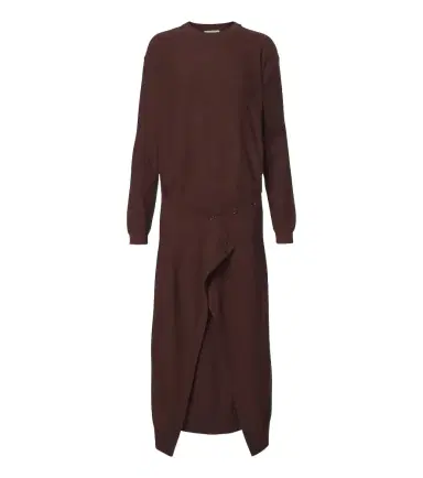 Lemaire Deconstructed wool-blend midi dress | Thumbnail 1 Lemaire Deconstructed wool-blend midi dress | Thumbnail 1