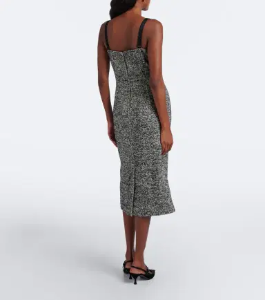 Dolce & Gabbana Wool and silk-blend tweed midi dress | Thumbnail 2 Dolce & Gabbana Wool and silk-blend tweed midi dress | Thumbnail 2