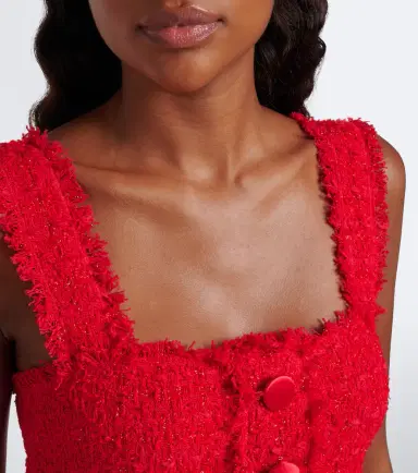 Dolce & Gabbana Cotton-blend bouclé crop top | Thumbnail 5 Dolce & Gabbana Cotton-blend bouclé crop top | Thumbnail 5