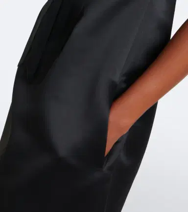 Simone Rocha Floral-appliqué satin midi dress | Thumbnail 3 Simone Rocha Floral-appliqué satin midi dress | Thumbnail 3