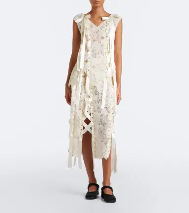 Simone Rocha Unraveling bow-detail lace top | Thumbnail 6 Simone Rocha Unraveling bow-detail lace top | Thumbnail 6