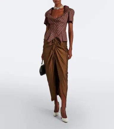 Vivienne Westwood Monday striped peplum cotton top | Thumbnail 5 Vivienne Westwood Monday striped peplum cotton top | Thumbnail 5