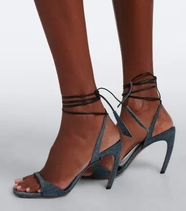 The Attico Ora denim slingback sandals | Thumbnail 5 The Attico Ora denim slingback sandals | Thumbnail 5