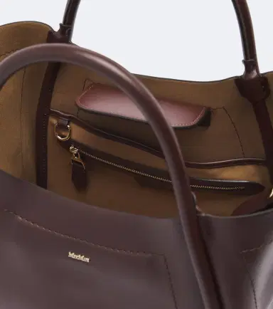 Max Mara Medium leather tote bag | Thumbnail 3 Max Mara Medium leather tote bag | Thumbnail 3