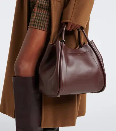 Max Mara Medium leather tote bag | Thumbnail 4 Max Mara Medium leather tote bag | Thumbnail 4