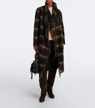 Marant Étoile Gihan plaid wool-blend coat | Thumbnail 3 Marant Étoile Gihan plaid wool-blend coat | Thumbnail 3