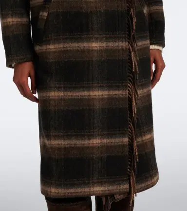 Marant Étoile Gihan plaid wool-blend coat | Thumbnail 4 Marant Étoile Gihan plaid wool-blend coat | Thumbnail 4