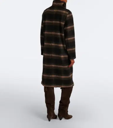 Marant Étoile Gihan plaid wool-blend coat | Thumbnail 6 Marant Étoile Gihan plaid wool-blend coat | Thumbnail 6