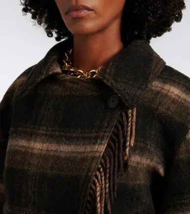 Marant Étoile Galeane plaid wool-blend jacket | Thumbnail 3 Marant Étoile Galeane plaid wool-blend jacket | Thumbnail 3