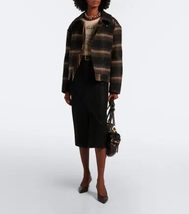 Marant Étoile Galeane plaid wool-blend jacket | Thumbnail 5 Marant Étoile Galeane plaid wool-blend jacket | Thumbnail 5