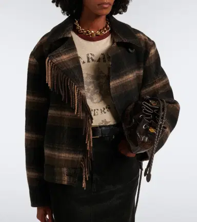 Marant Étoile Galeane plaid wool-blend jacket | Thumbnail 7 Marant Étoile Galeane plaid wool-blend jacket | Thumbnail 7