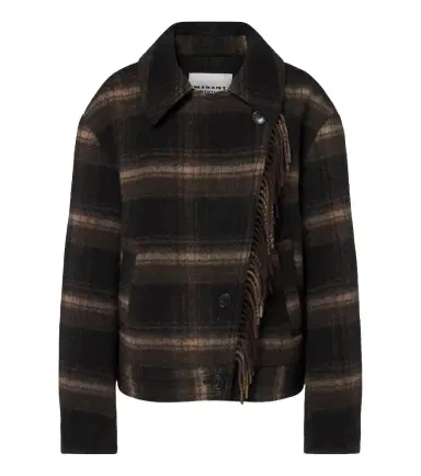 Marant Étoile Galeane plaid wool-blend jacket | Thumbnail 1 Marant Étoile Galeane plaid wool-blend jacket | Thumbnail 1