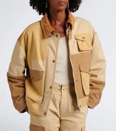 Marant Étoile Risla patchwork cotton jacket | Thumbnail 4 Marant Étoile Risla patchwork cotton jacket | Thumbnail 4