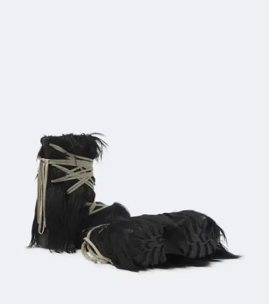Rick Owens Megalace Lunar Mega shearling mid-calf boots | Thumbnail 3 Rick Owens Megalace Lunar Mega shearling mid-calf boots | Thumbnail 3