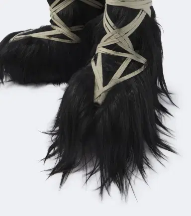 Rick Owens Megalace Lunar Mega shearling mid-calf boots | Thumbnail 6 Rick Owens Megalace Lunar Mega shearling mid-calf boots | Thumbnail 6