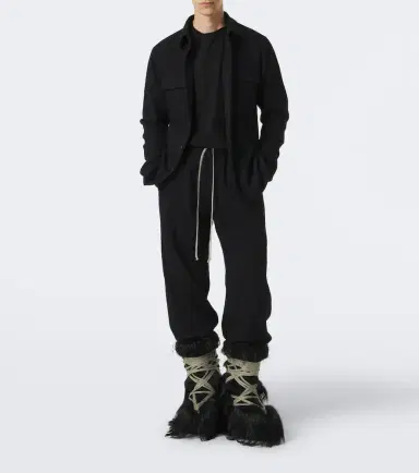 Rick Owens Megalace Lunar Mega shearling mid-calf boots | Thumbnail 7 Rick Owens Megalace Lunar Mega shearling mid-calf boots | Thumbnail 7