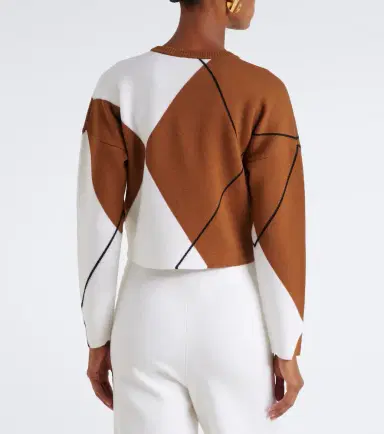 Max Mara Argyle virgin wool sweater | Thumbnail 4 Max Mara Argyle virgin wool sweater | Thumbnail 4