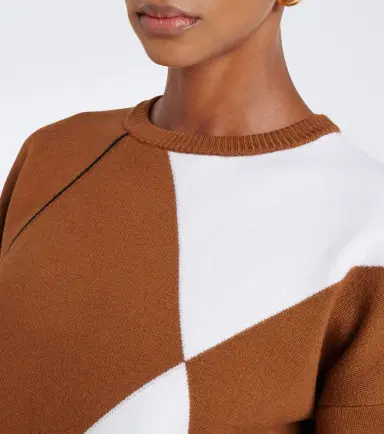 Max Mara Argyle virgin wool sweater | Thumbnail 6 Max Mara Argyle virgin wool sweater | Thumbnail 6