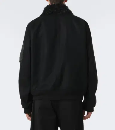 Sacai Wool blouson jacket | Thumbnail 4 Sacai Wool blouson jacket | Thumbnail 4