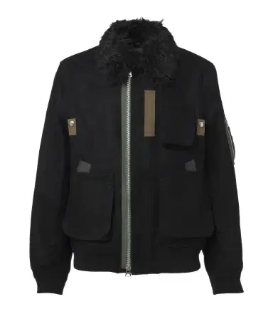 Sacai Wool blouson jacket | Thumbnail 1 Sacai Wool blouson jacket | Thumbnail 1