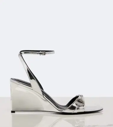 Gucci Donna leather wedge sandals | Thumbnail 2 Gucci Donna leather wedge sandals | Thumbnail 2