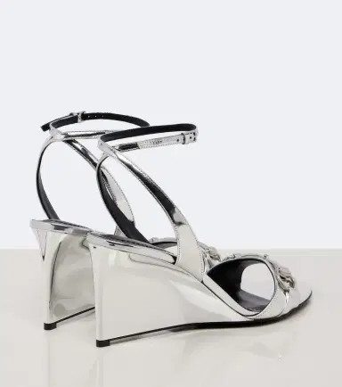 Gucci Donna leather wedge sandals | Thumbnail 3 Gucci Donna leather wedge sandals | Thumbnail 3