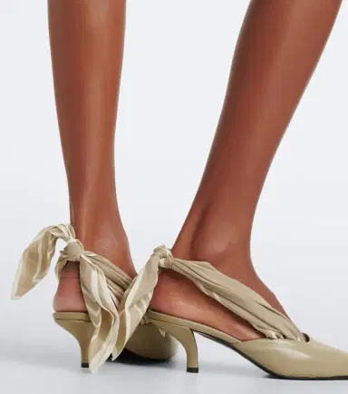 Toteme Scarf leather slingback pumps | Thumbnail 5 Toteme Scarf leather slingback pumps | Thumbnail 5