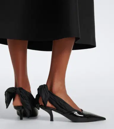 Toteme Scarf patent leather slingback pumps | Thumbnail 5 Toteme Scarf patent leather slingback pumps | Thumbnail 5
