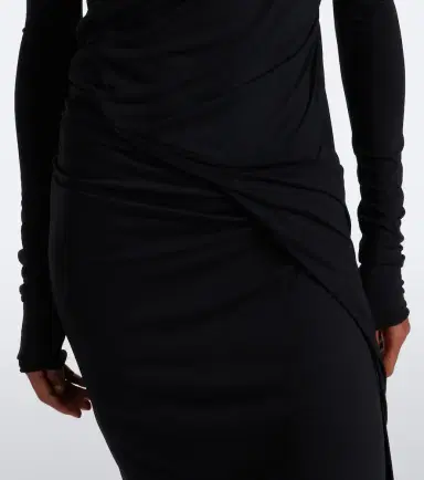 Rick Owens Lilies Shailee draped open-back jersey gown | Thumbnail 2 Rick Owens Lilies Shailee draped open-back jersey gown | Thumbnail 2