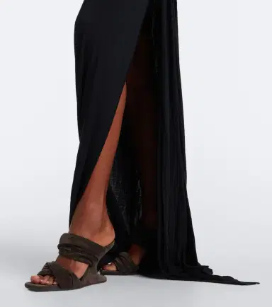 Rick Owens Lilies Shailee draped open-back jersey gown | Thumbnail 3 Rick Owens Lilies Shailee draped open-back jersey gown | Thumbnail 3