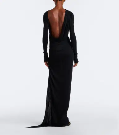 Rick Owens Lilies Shailee draped open-back jersey gown | Thumbnail 7 Rick Owens Lilies Shailee draped open-back jersey gown | Thumbnail 7