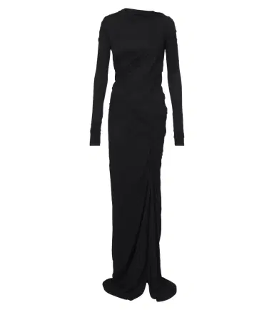 Rick Owens Lilies Shailee draped open-back jersey gown | Thumbnail 1 Rick Owens Lilies Shailee draped open-back jersey gown | Thumbnail 1